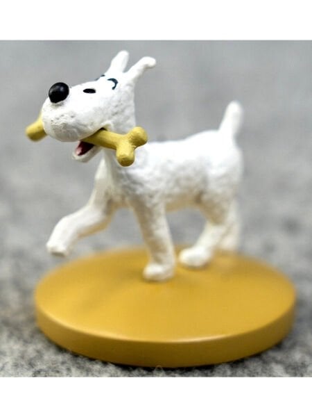 Tintin - Snowy With A Bone (Milou Os) Figür