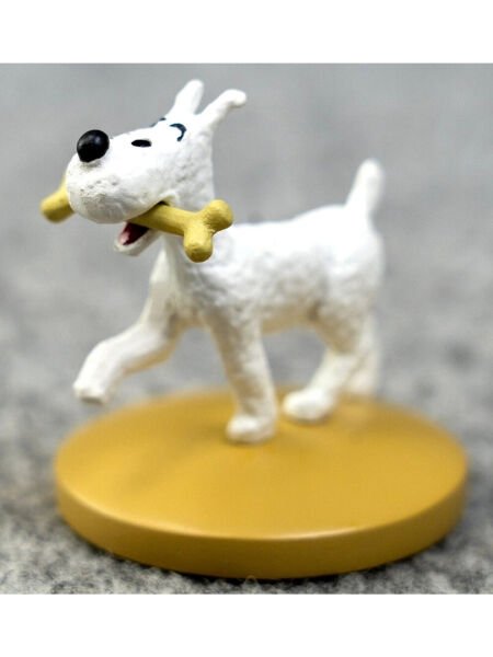 Tintin - Snowy With A Bone (Milou Os) Figür