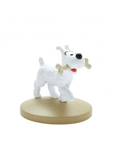 Tintin - Snowy With A Bone (Milou Os) Figür
