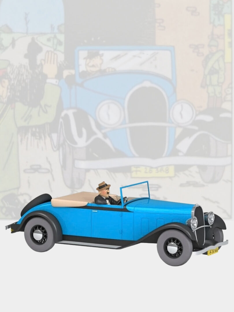 Tintin - The Oldsmobile Convertible (La décapotable de Gibbons) 1/24 Scale Diecast Model Araç (No.46)
