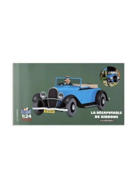 Tintin - The Oldsmobile Convertible (La décapotable de Gibbons) 1/24 Scale Diecast Model Araç (No.46)