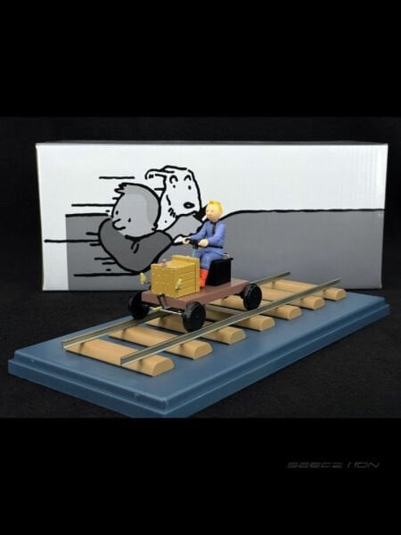 Tintin - The Draisine Engine (La Draisine à Moteur) 1/24 Scale Diecast Model Araç (No.59)