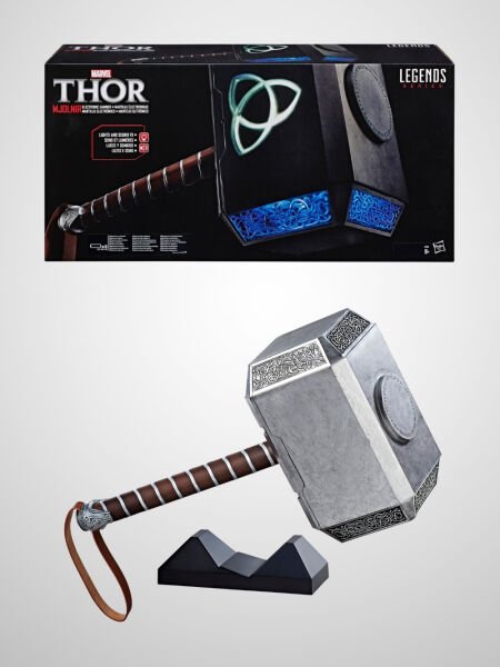 Marvel Legends Thor Mjolnir Premium Elektronik Hammer, Ses ve Işık