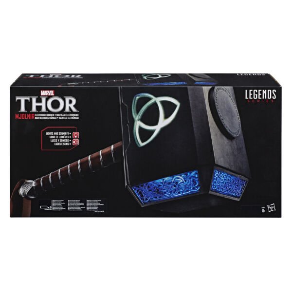 Marvel Legends Thor Mjolnir Premium Elektronik Hammer, Ses ve Işık
