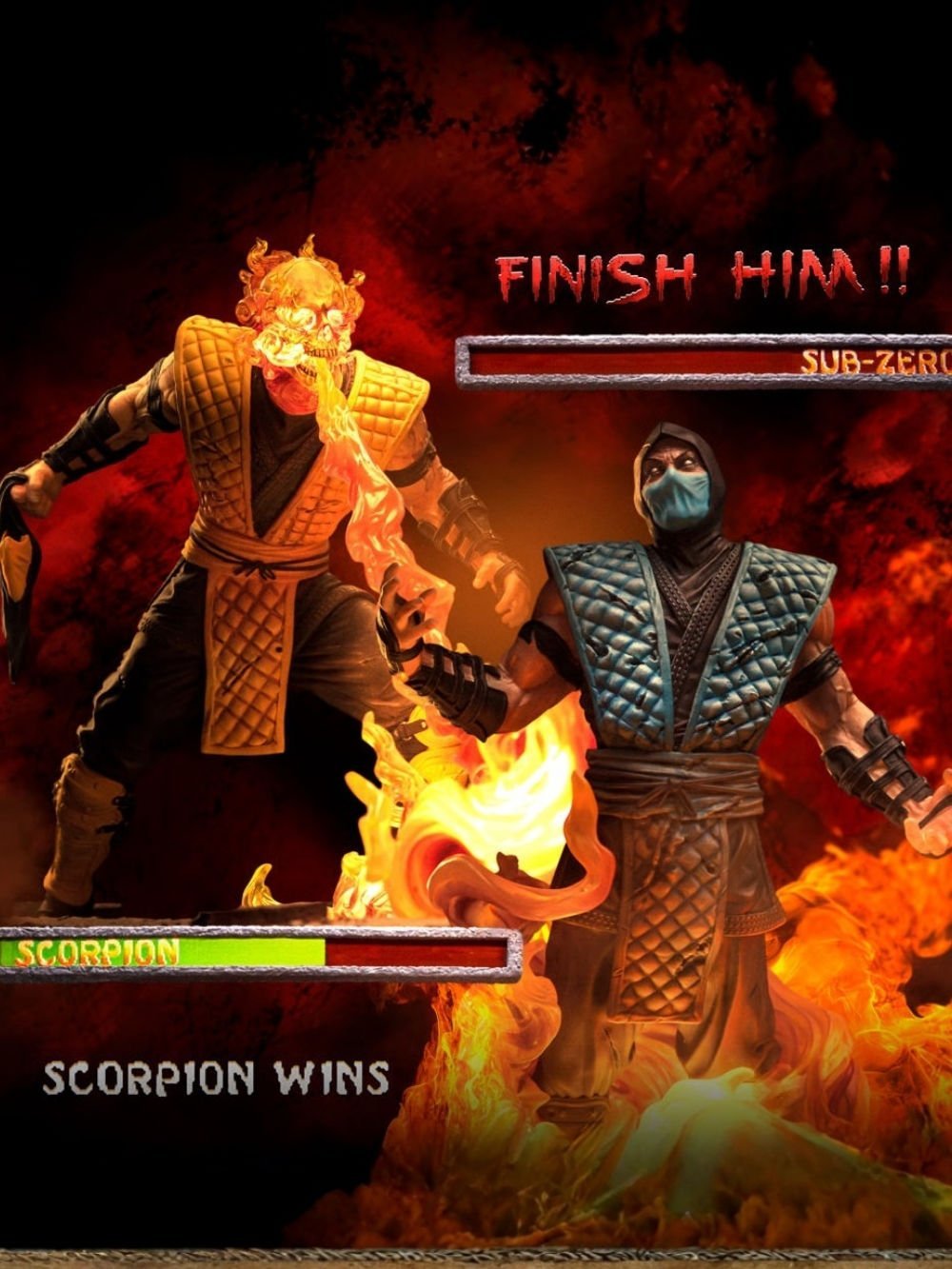 Mortal Kombat - Fatality Scorpion vs Sub-Zero Deluxe 1/10 Art Scale Limited Edition Heykel