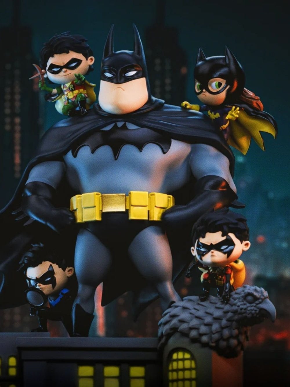 DC Comics Animated Icons Batman Family Deluxe 1/10 Art Scale Heykel