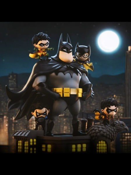 DC Comics Animated Icons Batman Family Deluxe 1/10 Art Scale Heykel