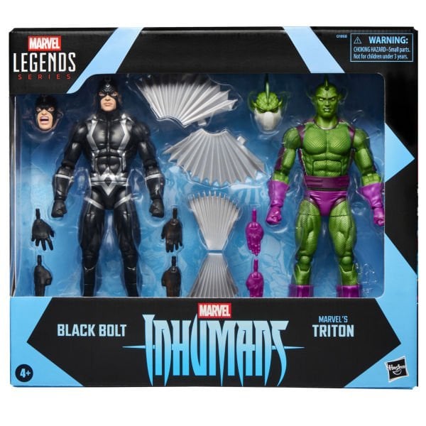 Marvel Legends Inhumans Black Bolt & Marvel’s Triton (Fantastic Four Comics) İkili Aksiyon Figürü