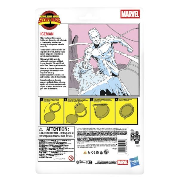 Marvel Legends Secret Wars Ice Man (X-Men Retro Marvel Comics) Aksiyon Figürü