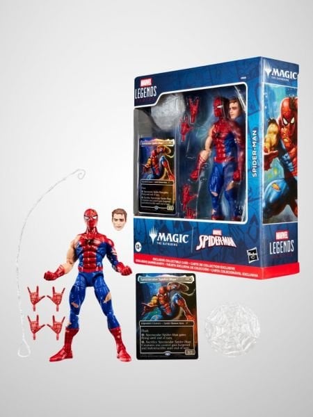 Marvel Legends Magic: The Gathering Battle-Damaged Spider-Man Aksiyon Figürü