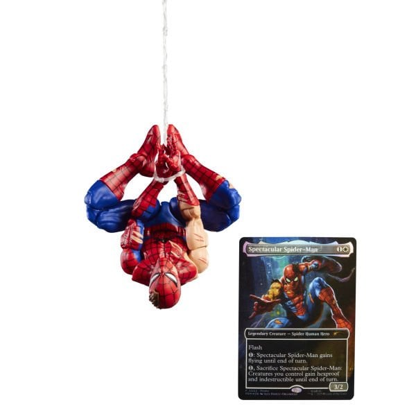 Marvel Legends Magic: The Gathering Battle-Damaged Spider-Man Aksiyon Figürü