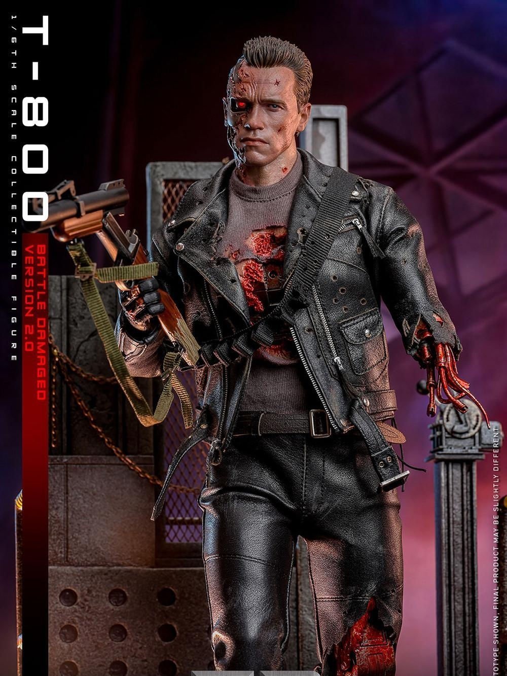 Terminator 2: Judgment Day - T-800 (Battle Damaged Version 2.0) 1/6 Scale Koleksiyon Figürü