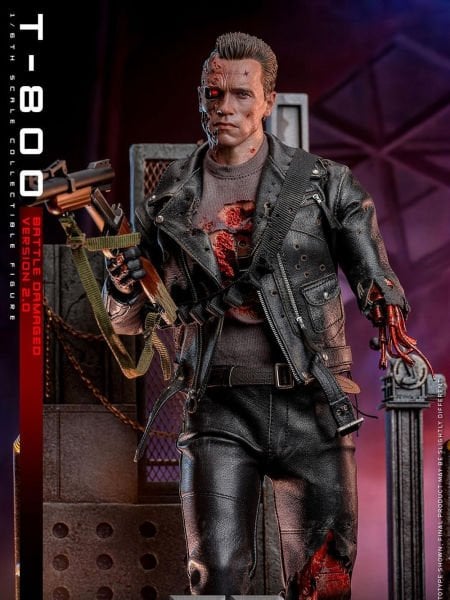 Terminator 2: Judgment Day - T-800 (Battle Damaged Version 2.0) 1/6 Scale Koleksiyon Figürü