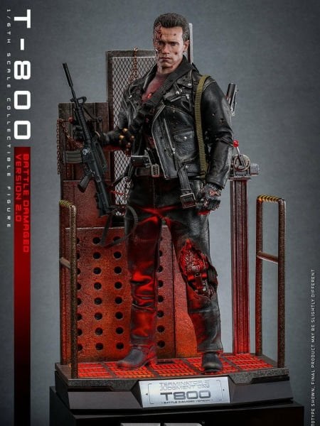 Terminator 2: Judgment Day - T-800 (Battle Damaged Version 2.0) 1/6 Scale Koleksiyon Figürü