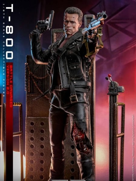 Terminator 2: Judgment Day - T-800 (Battle Damaged Version 2.0) 1/6 Scale Koleksiyon Figürü