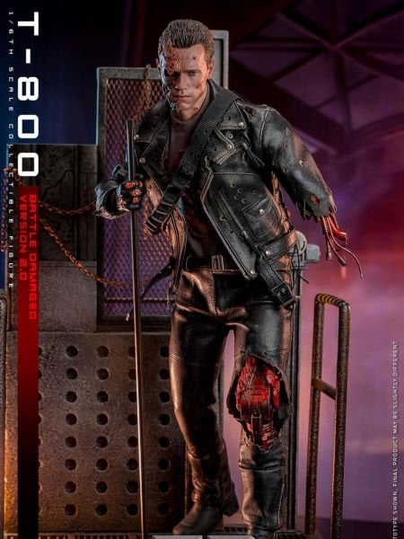 Terminator 2: Judgment Day - T-800 (Battle Damaged Version 2.0) 1/6 Scale Koleksiyon Figürü
