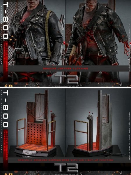 Terminator 2: Judgment Day - T-800 (Battle Damaged Version 2.0) 1/6 Scale Koleksiyon Figürü