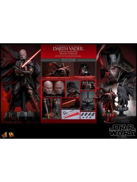 Star Wars - Darth Vader (Battle Damaged) (Deluxe Version) 1/6 Scale Koleksiyon Figürü
