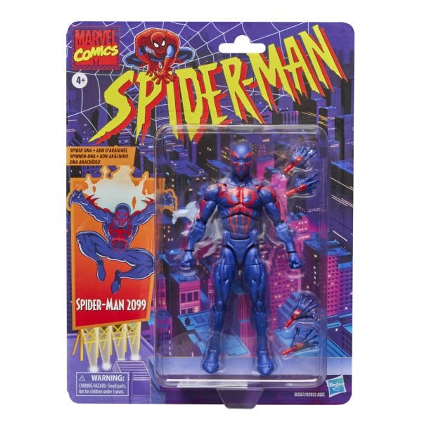 Marvel Legends Spider-Man 2099, Retro Cardback Comics Aksiyon Figürü