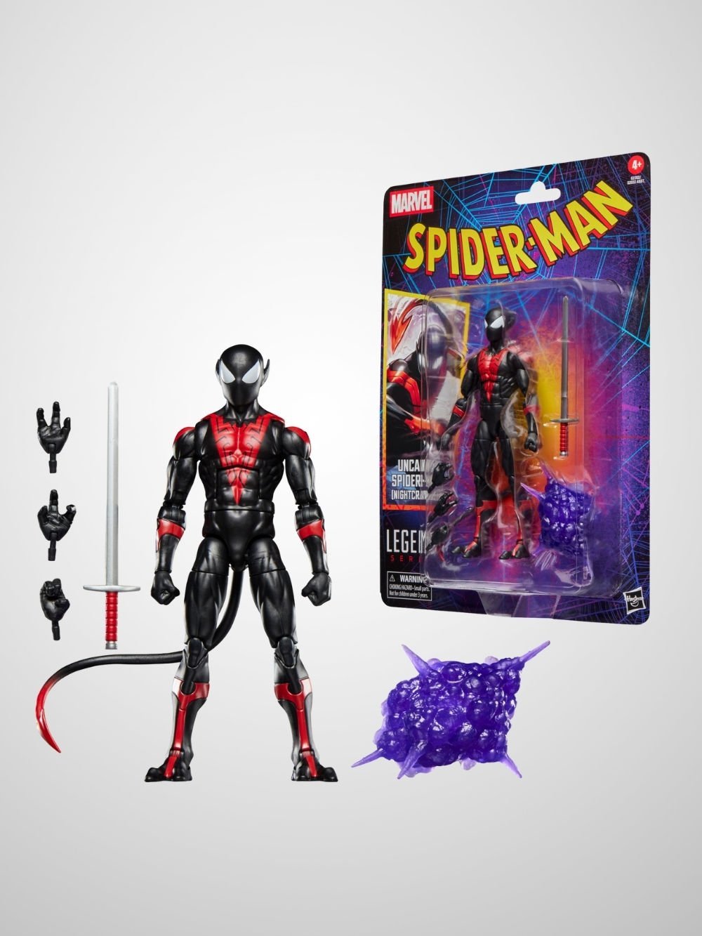 Marvel Legends Uncanny Spider-Man (Nightcrawler), Retro Cardback Comics Aksiyon Figürü
