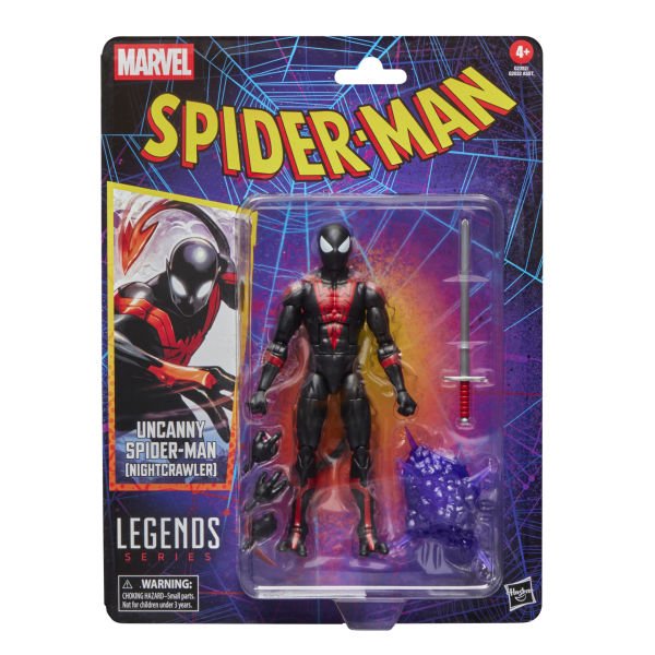 Marvel Legends Uncanny Spider-Man (Nightcrawler), Retro Cardback Comics Aksiyon Figürü