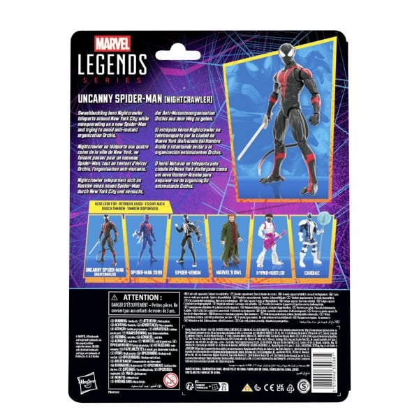 Marvel Legends Uncanny Spider-Man (Nightcrawler), Retro Cardback Comics Aksiyon Figürü