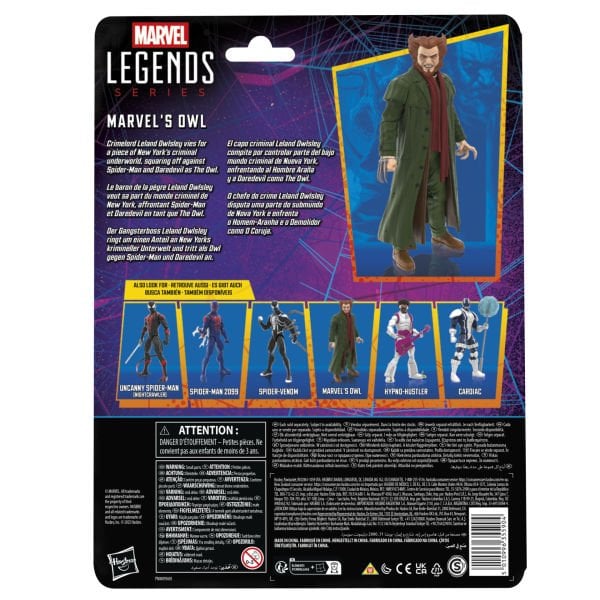 Marvel Legends Marvel’s Owl, Retro Cardback Spider-Man Comics Aksiyon Figürü