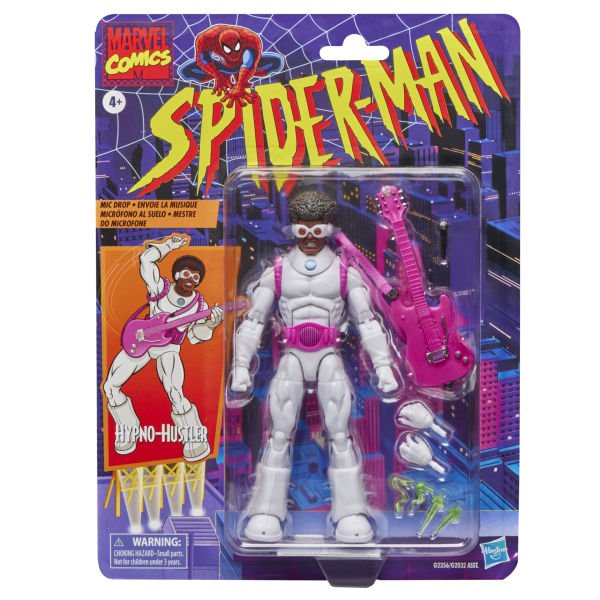 Marvel Legends Hypno-Hustler, Retro Cardback Spider-Man Comics Aksiyon Figürü
