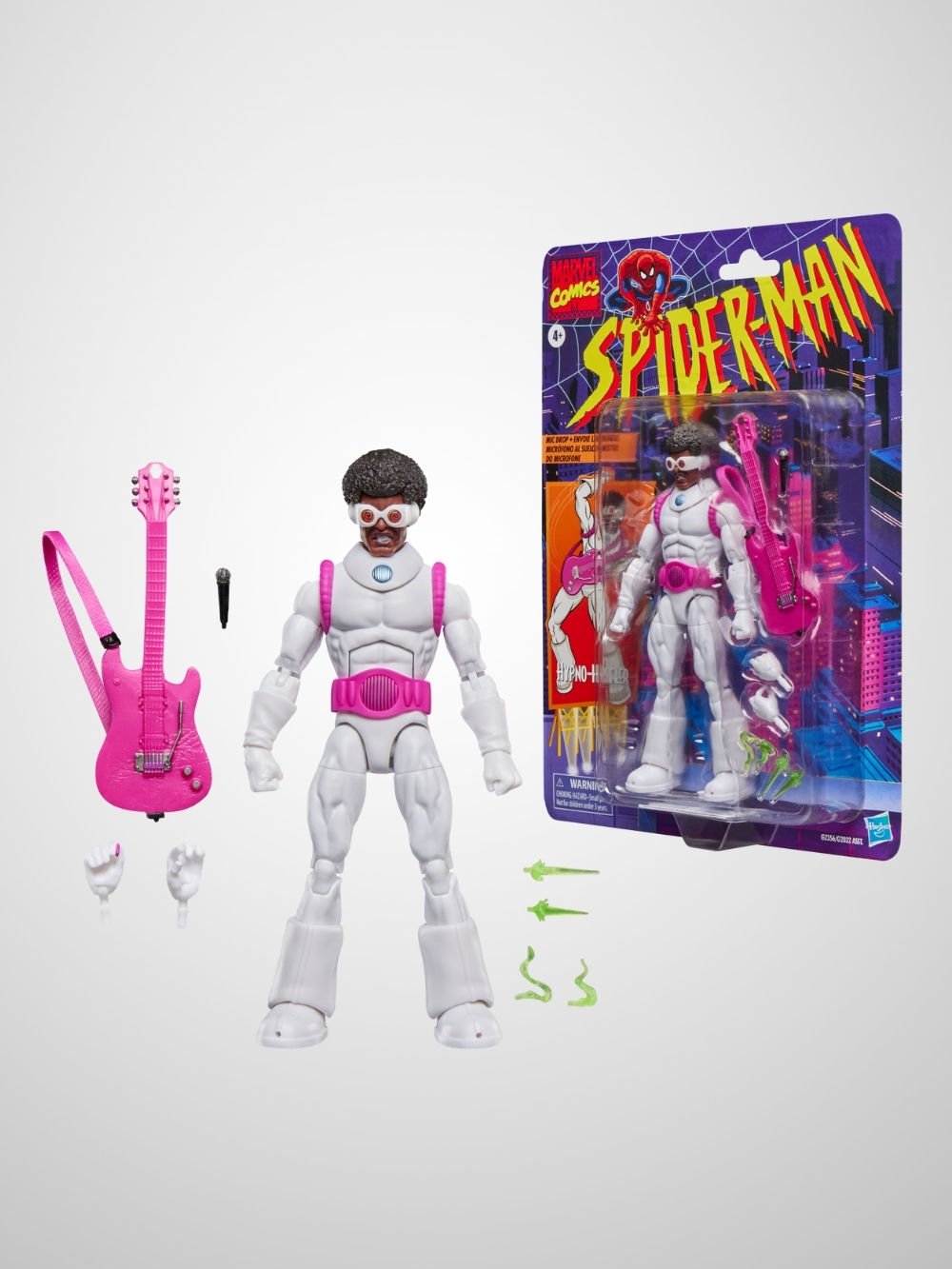 Marvel Legends Hypno-Hustler, Retro Cardback Spider-Man Comics Aksiyon Figürü