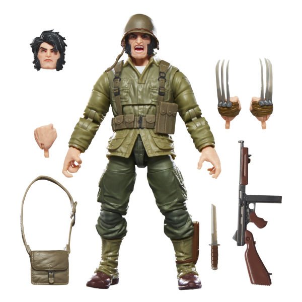 Marvel Legends Wolverine (WWII Logan), X-Men Comics Aksiyon Figürü