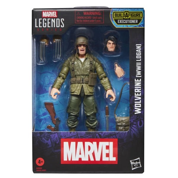 Marvel Legends Wolverine (WWII Logan), X-Men Comics Aksiyon Figürü (Executioner BAF)