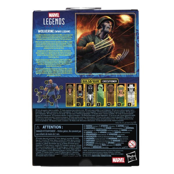 Marvel Legends Wolverine (WWII Logan), X-Men Comics Aksiyon Figürü (Executioner BAF)
