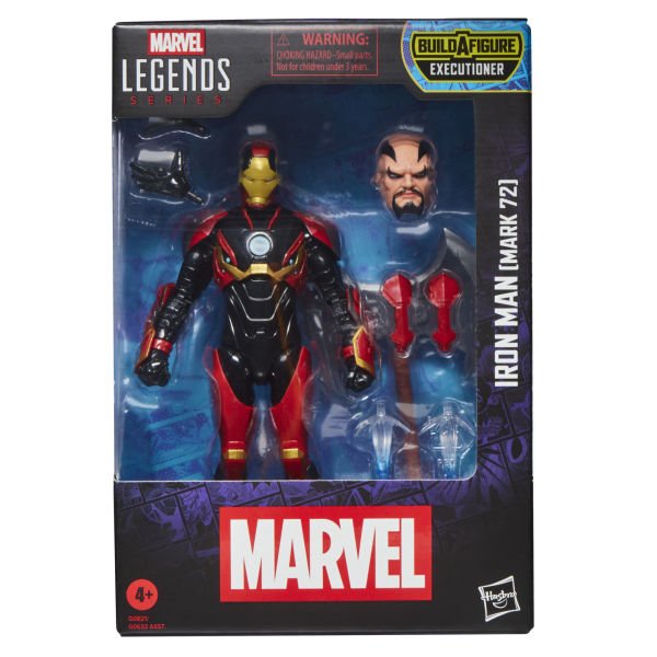 Marvel Legends Iron Man (Mark 72), Iron Man Comics Aksiyon Figürü (Executioner BAF)