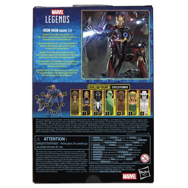 Marvel Legends Iron Man (Mark 72), Iron Man Comics Aksiyon Figürü (Executioner BAF)