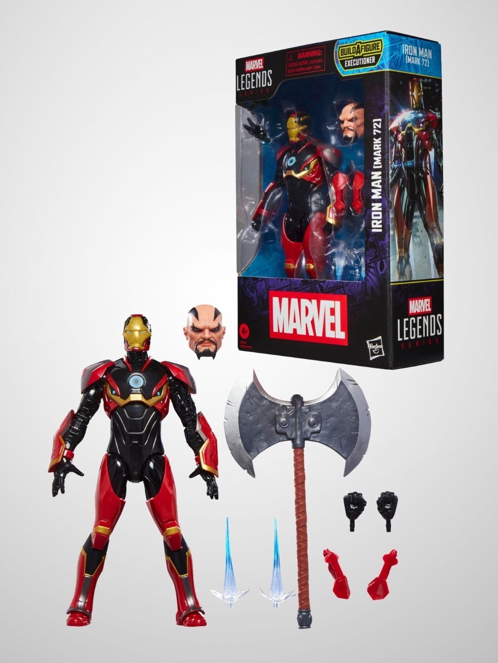 Marvel Legends Iron Man (Mark 72), Iron Man Comics Aksiyon Figürü (Executioner BAF)