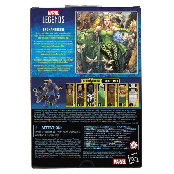 Marvel Legends Enchantress, Thor Comics Aksiyon Figürü (Executioner BAF)