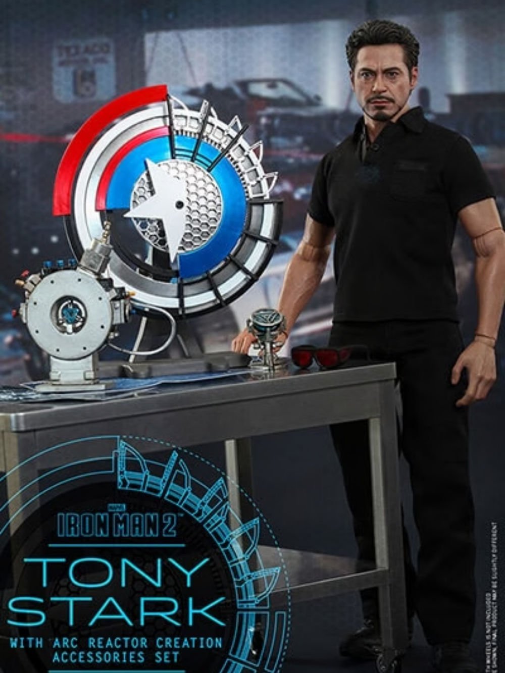 Iron Man 2 - Tony Stark with Arc Reactor Creation Accessories 1/6 Scale Koleksiyon Seti