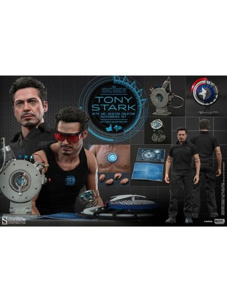 Iron Man 2 - Tony Stark with Arc Reactor Creation Accessories 1/6 Scale Koleksiyon Seti