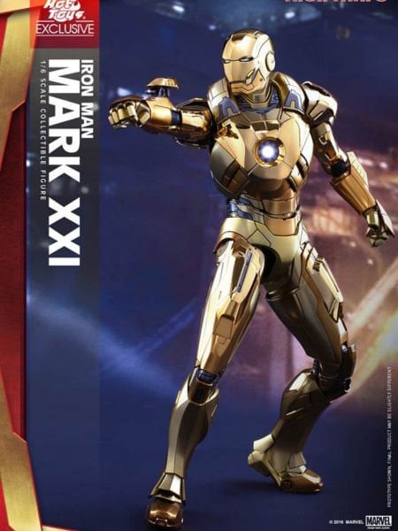 Iron Man 3 - Iron Man Mark XXI (Gold Chrome Version) 1/6 Scale Exclusive Koleksiyon Figürü