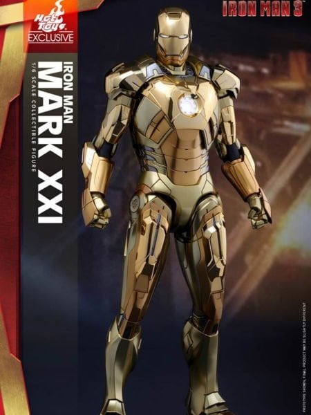 Iron Man 3 - Iron Man Mark XXI (Gold Chrome Version) 1/6 Scale Exclusive Koleksiyon Figürü