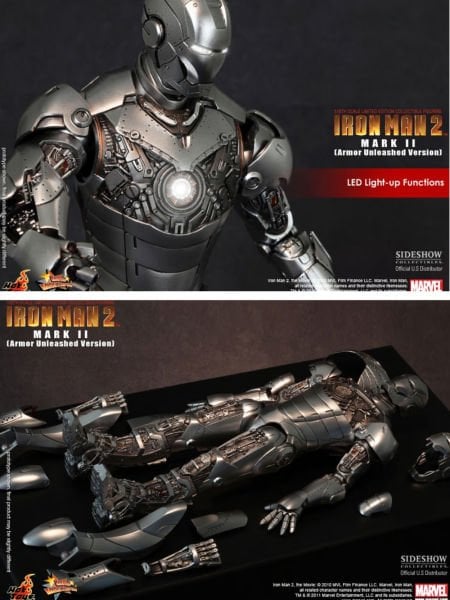 Iron Man 2 - Iron Man Mark II Armor Unleashed Version 1/6 Scale Limited Edition Koleksiyon Figürü