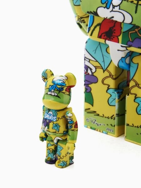 Bearbrick The Smurfs The Purple Smurfs (Şirinler) İkili Set (400% & 100%)