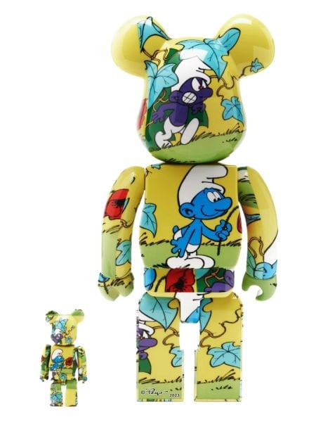 Bearbrick The Smurfs The Purple Smurfs (Şirinler) İkili Set (400% & 100%)