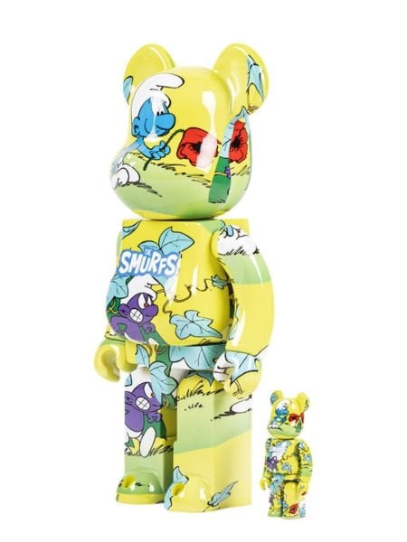 Bearbrick The Smurfs The Purple Smurfs (Şirinler) İkili Set (400% & 100%)