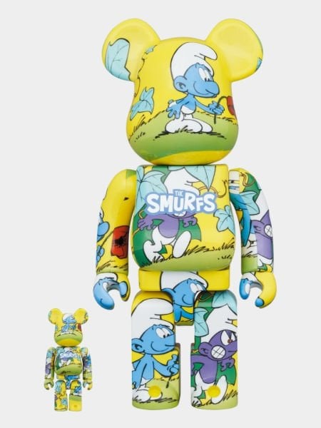 Bearbrick The Smurfs The Purple Smurfs (Şirinler) İkili Set (400% & 100%)
