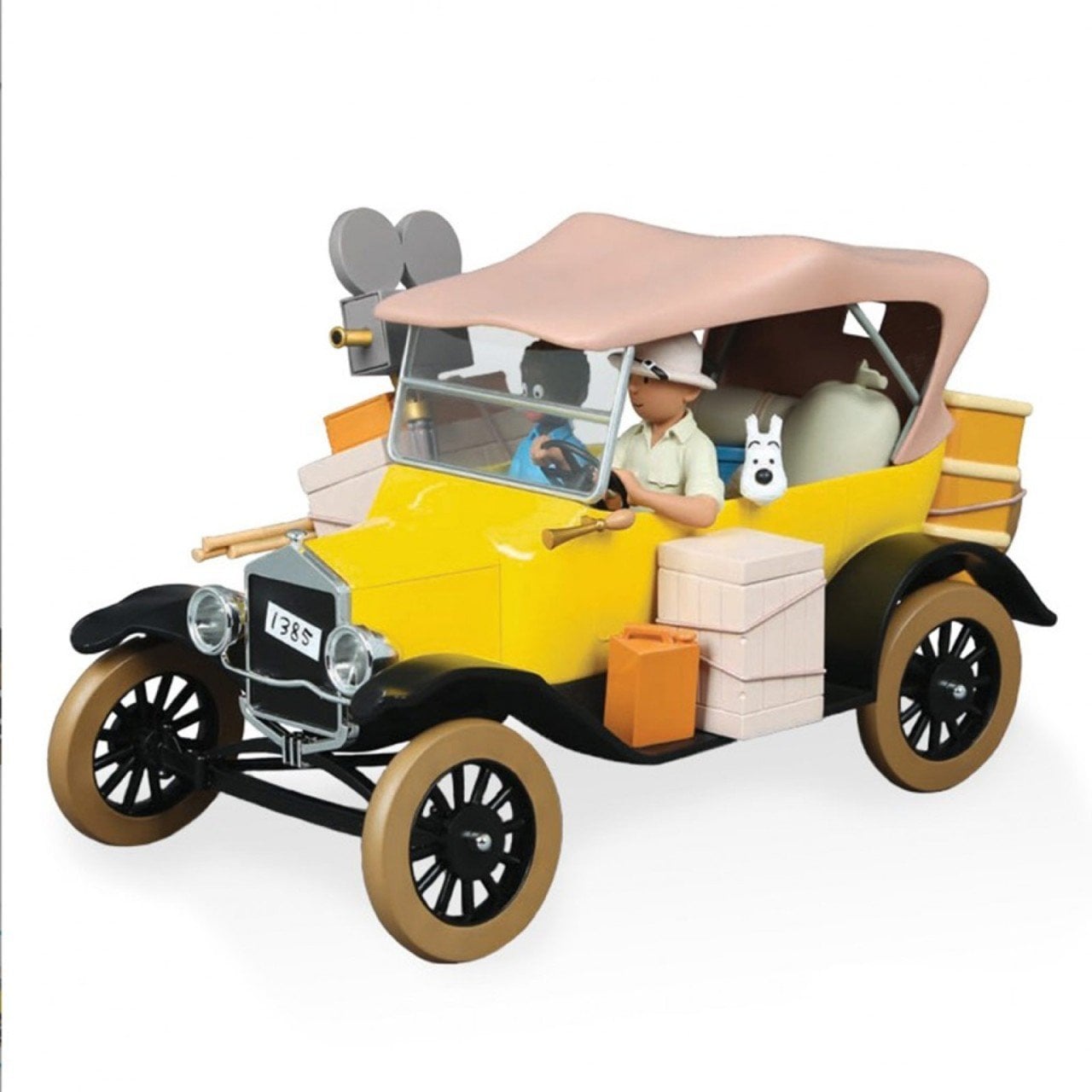 Tintin - The Ford T (La Ford T) 1/24 Scale Diecast Model Araç (No.5)