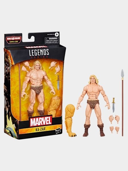 Marvel Legends Ka-Zar (Comics) Aksiyon Figürü (Marvel's Zabu BAF)