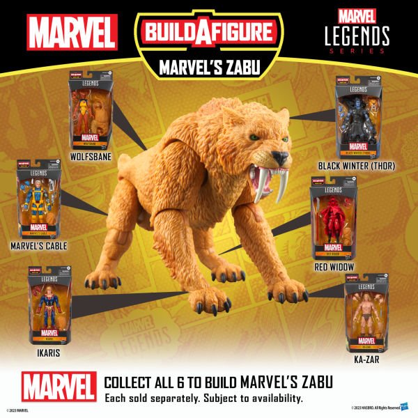 Marvel Legends Ka-Zar (Comics) Aksiyon Figürü (Marvel's Zabu BAF)
