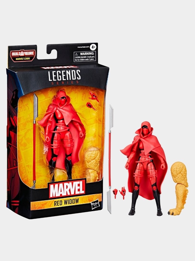 Marvel Legends Red Widow (Comics) Aksiyon Figürü (Marvel's Zabu BAF)