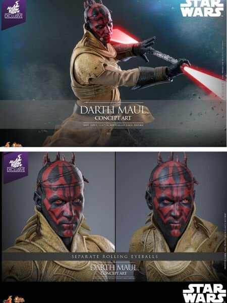 Star Wars: The Phantom Menace - Darth Maul (Concept Art) 1/6 Scale Limited Edition Koleksiyon Figürü